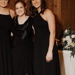 Black lulu’s air of romance bridesmaid dress